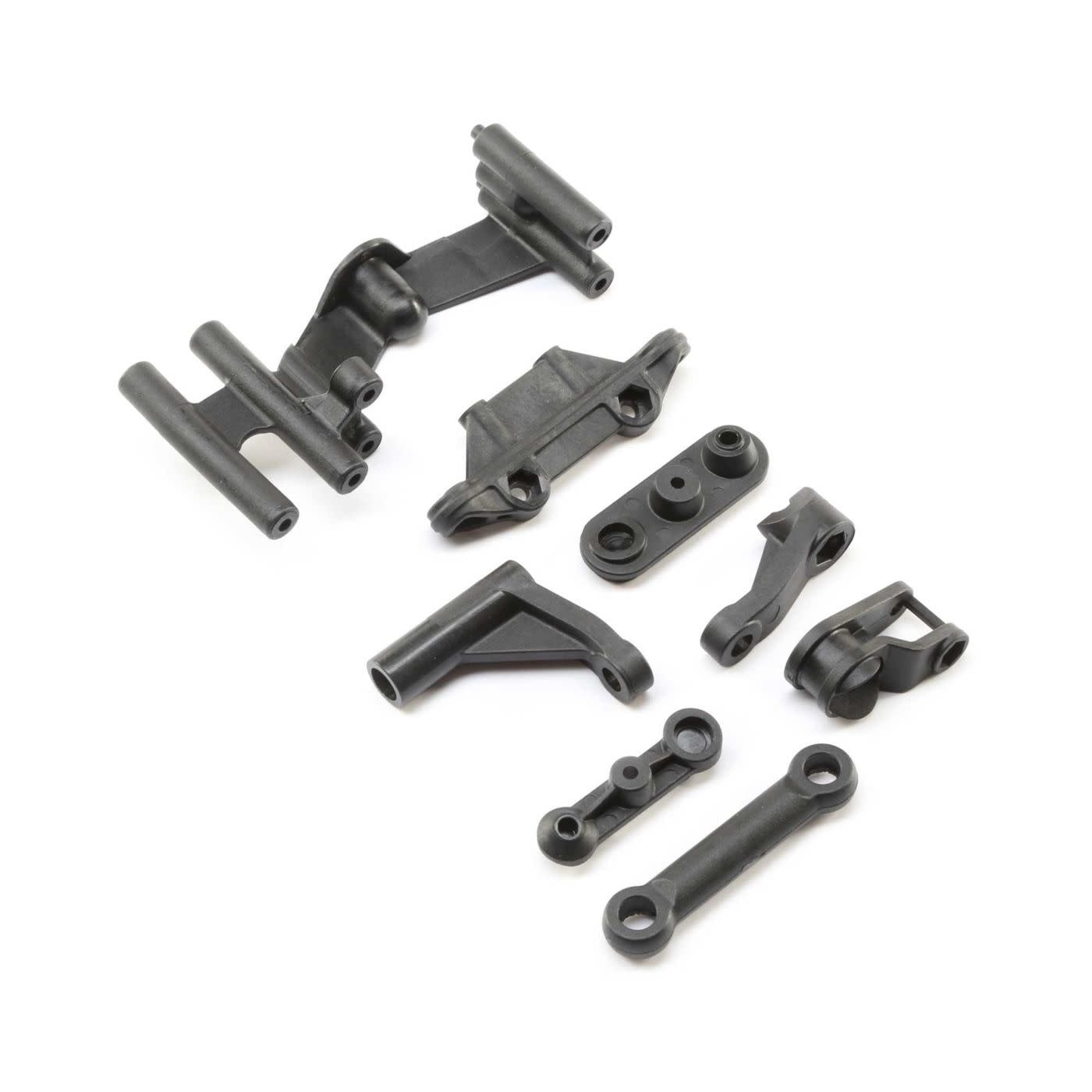 LOS251059 STEERING SERVO MOUNT AND BELLCRANK SET: SUPER BAJA REY