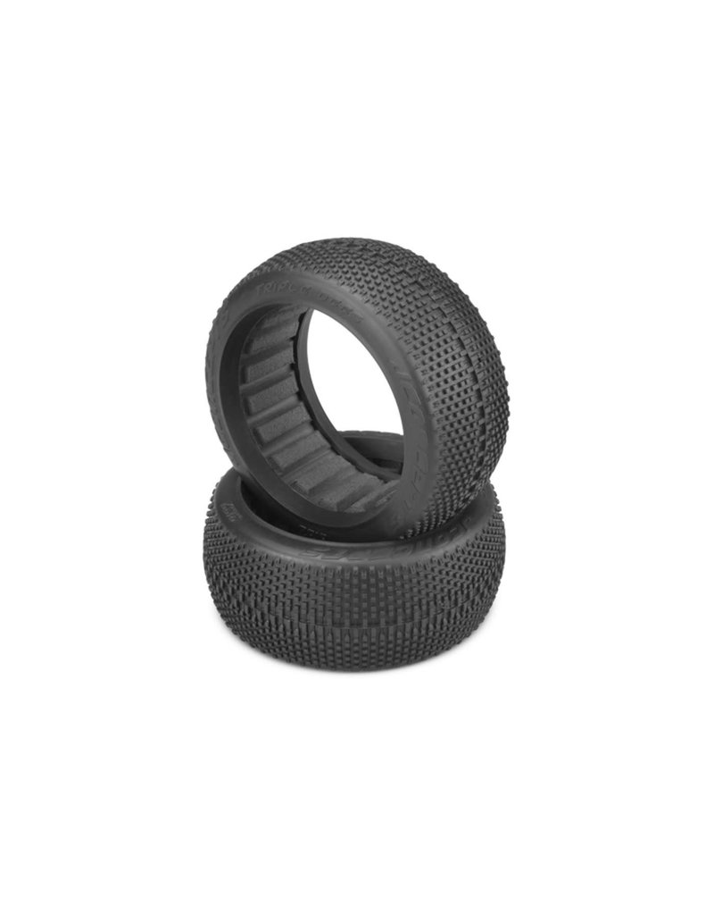 JCONCEPTS JCO3132-02 TRIPLE DEES 1/8TH BUGGY TIRE: GREEN COMPOUND