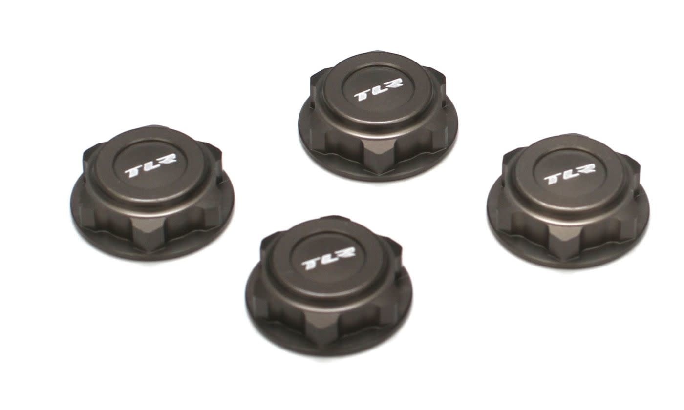 TLR3538 COVERED 17MM WHEEL NUTS, ALUM: 8B/8T 2.0 ALUMINUM