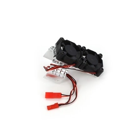 INTT8534S MOTOR HEATSINK & TWIN COOLING FAN: SILVER