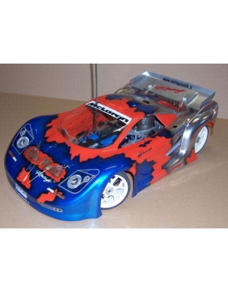 DELTA PLASTIK USA DP0122S MCLAREN 2 1/8 SCALE BODY: CLEAR