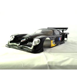 DELTA PLASTIK USA DP7502/2AMD PANOZ ESPERANTE GTR-1 1/8 SCALE GT2 SPEED RUN BODY: CLEAR (MOTOROLA DECAL)