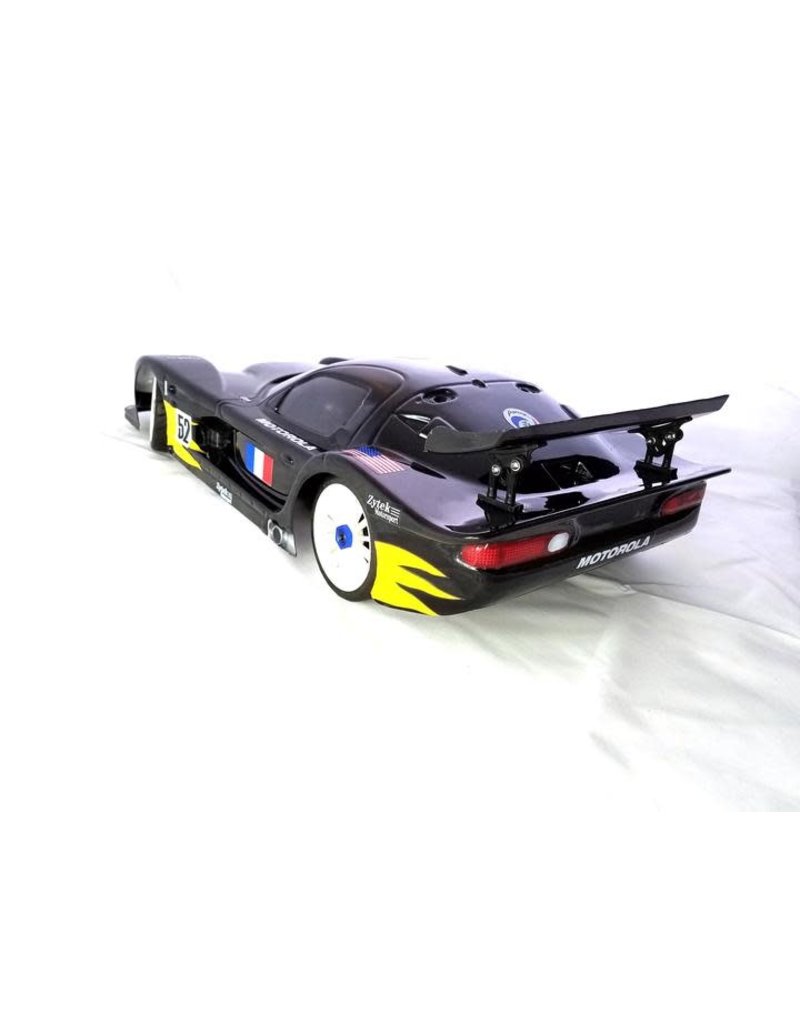 DELTA PLASTIK USA DP7502/2AMD PANOZ ESPERANTE GTR-1 1/8 SCALE GT2 SPEED RUN BODY: CLEAR (MOTOROLA DECAL)