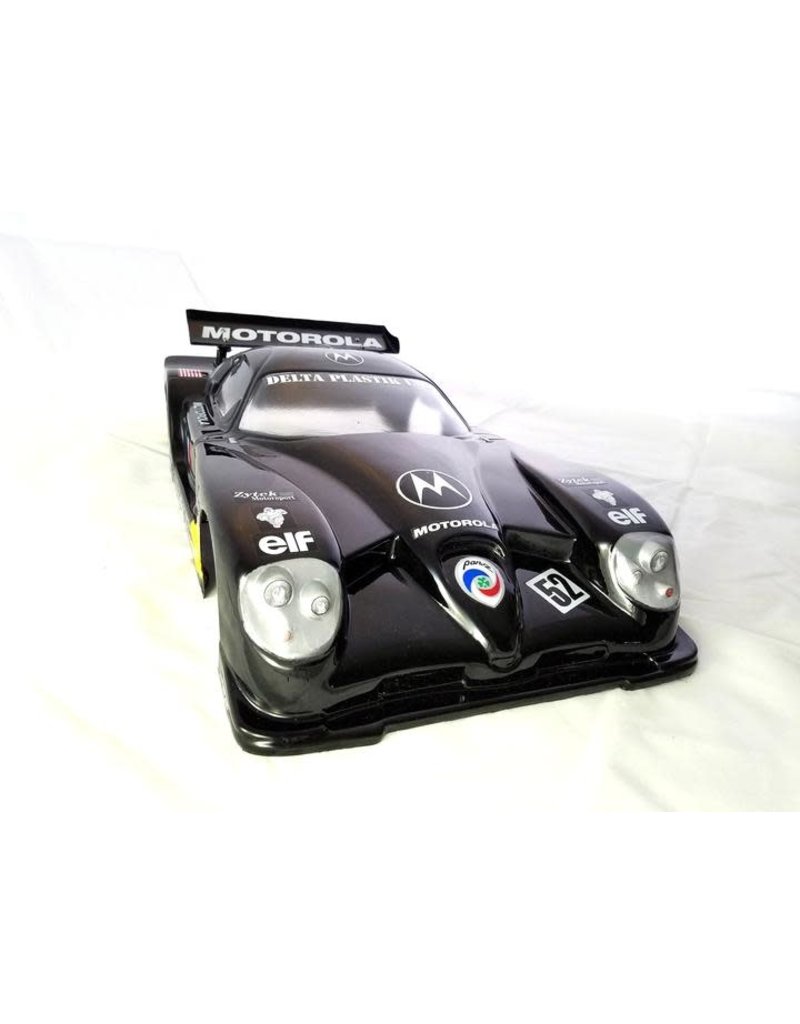 DELTA PLASTIK USA DP7502/2AMD PANOZ ESPERANTE GTR-1 1/8 SCALE GT2 SPEED RUN BODY: CLEAR (MOTOROLA DECAL)