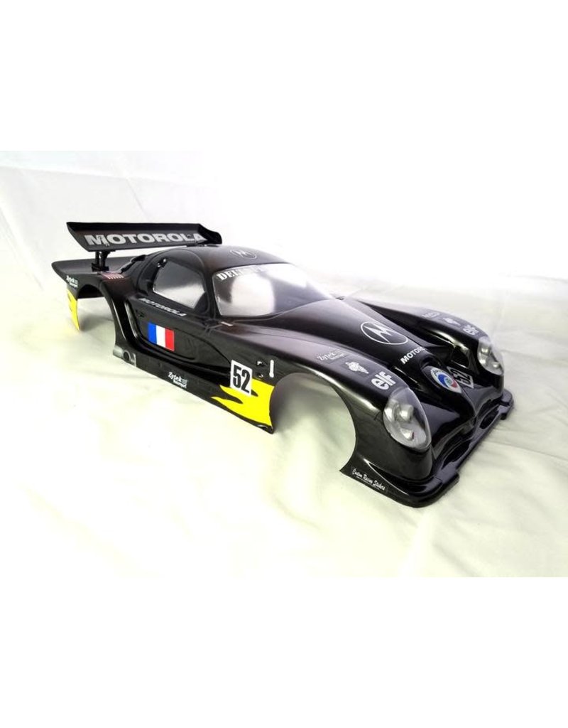 DELTA PLASTIK USA DP7502/2AMD PANOZ ESPERANTE GTR-1 1/8 SCALE GT2 SPEED RUN BODY: CLEAR (MOTOROLA DECAL)
