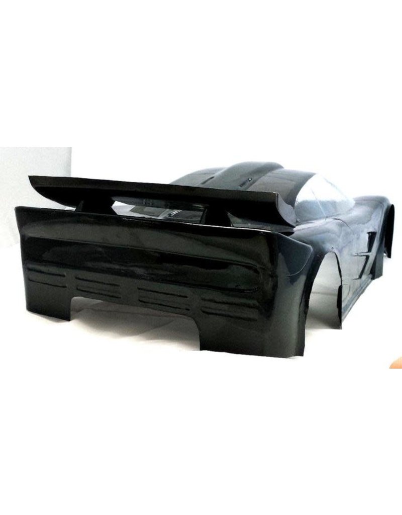 DELTA PLASTIK USA DP7500/2 MCLAREN GTR 1 1/8 SCALE GT2 SPEED RUN BODY: CLEAR