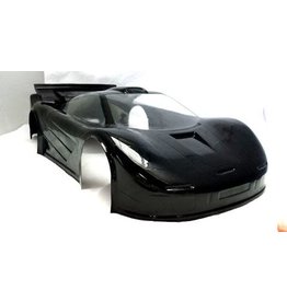 DELTA PLASTIK USA DP7500/2 MCLAREN GTR 1 1/8 SCALE GT2 SPEED RUN BODY: CLEAR