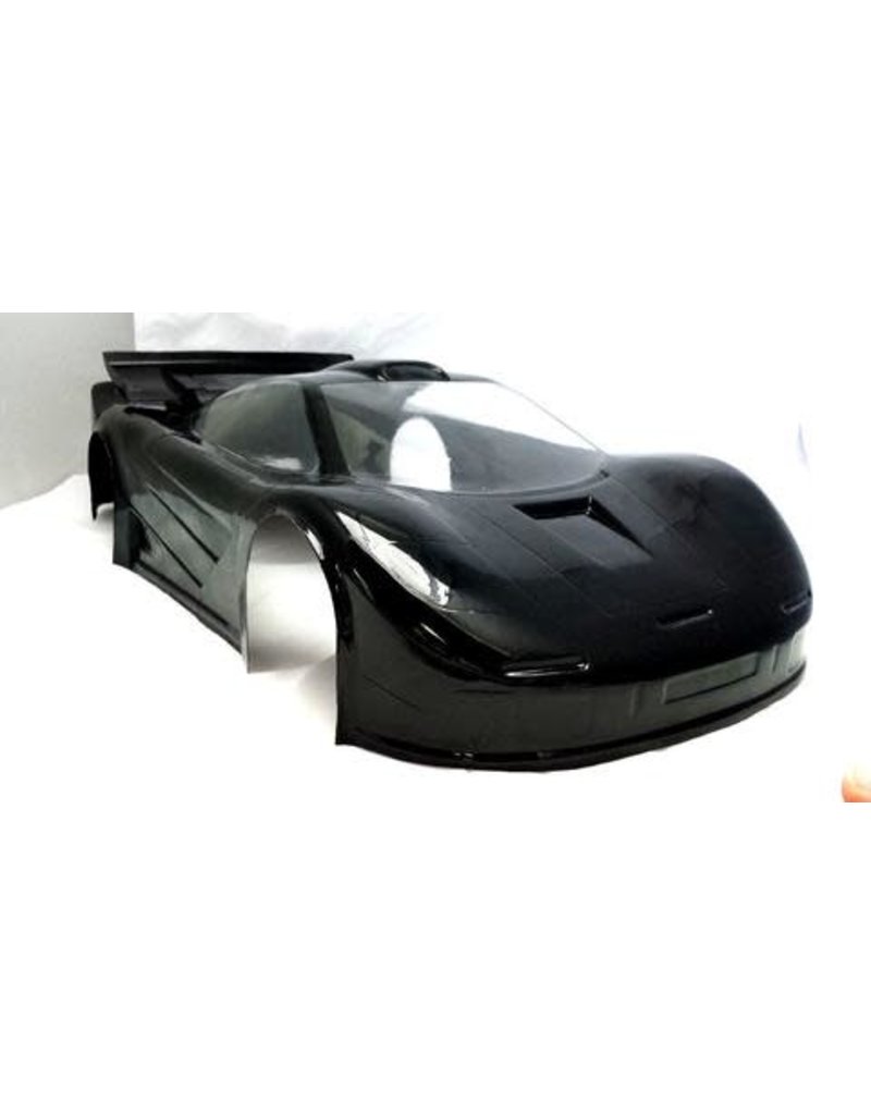 DELTA PLASTIK USA DP7500/2 MCLAREN GTR 1 1/8 SCALE GT2 SPEED RUN BODY: CLEAR