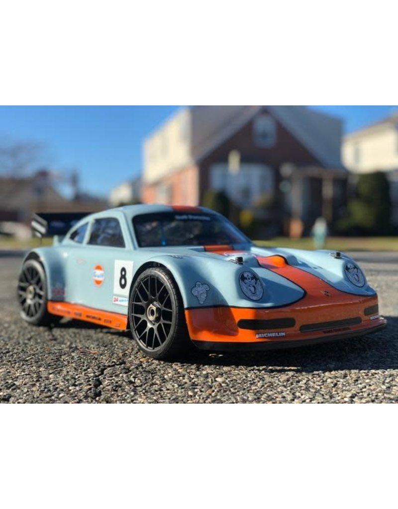 DELTA PLASTIK USA DP0111/2 PORSCHE 911 1/8 SCALE GT BODY: CLEAR