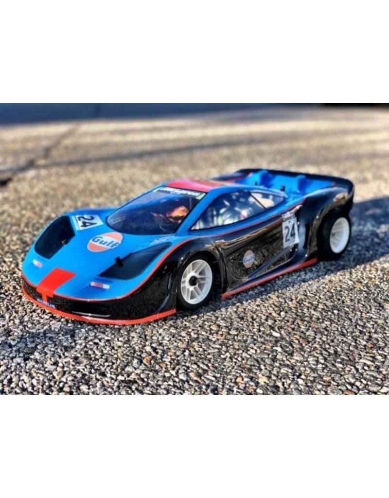 DELTA PLASTIK USA DP0094S/2 MCLAREN GTR 1/8 SCALE GP BODY: CLEAR