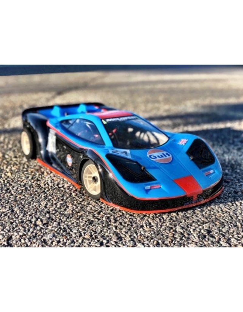 DELTA PLASTIK USA DP0094S/2 MCLAREN GTR 1/8 SCALE GP BODY: CLEAR