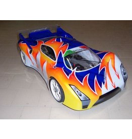 DELTA PLASTIK USA DP0128S HR03 1/8 SCALE GT BODY: CLEAR