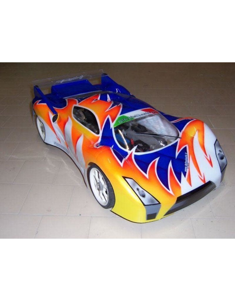 DELTA PLASTIK USA DP0128S HR03 1/8 SCALE GT BODY: CLEAR