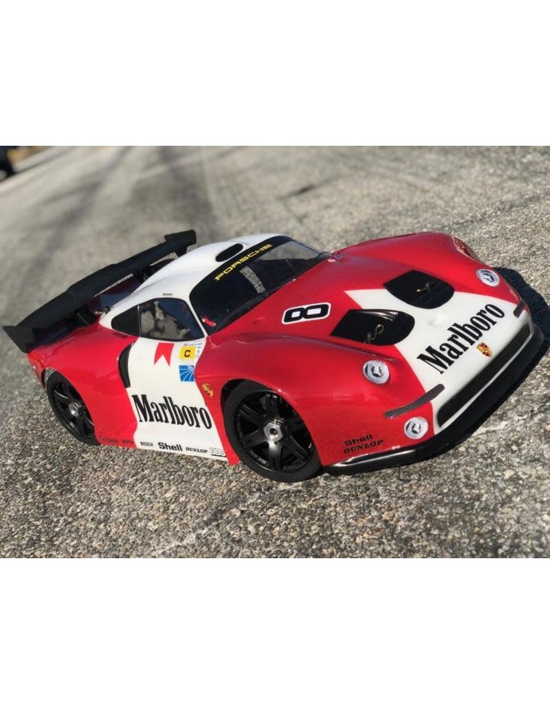 DELTA PLASTIK USA DP7503/2 PORSCHE GT2 1/8 SCALE GT2 BODY: CLEAR