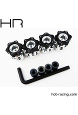 HOT RACING HRAWH17HS01 12MM TO 17MM W/ 6MM OFFSET WHEEL HEX ADAPTERS
