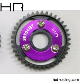 HOT RACING HRASRVO438 MOD 1 38T HEAVY DUTY STEEL SPUR GEAR FOR TRAXXAS SLAYER 4X4