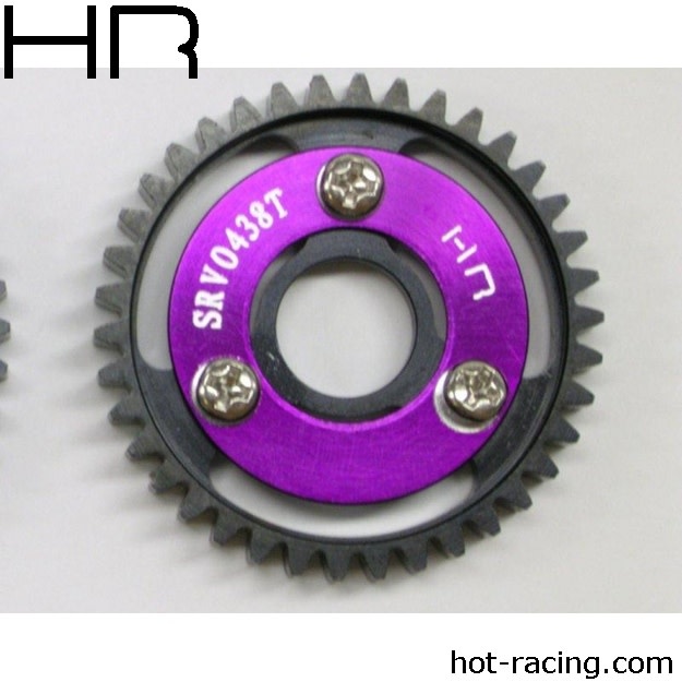 HRASRVO438 MOD 1 38T HEAVY DUTY STEEL SPUR GEAR FOR TRAXXAS SLAYER 4X4