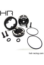 HOT RACING HRATE38CH SEALED ALUMINUM DIFFERENTIAL CASE TRAXXAS 2WD