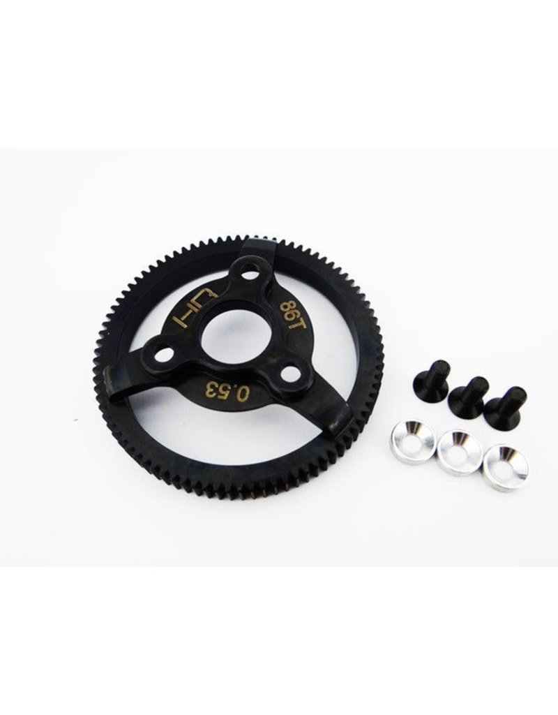 HOT RACING HRASTE886 48P 86T STEEL SPUR GEAR FOR TRAXXAS 2WD