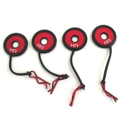 HOT RACING HRABWP133B02 BODY CLIPS W/ RETAINER (4)