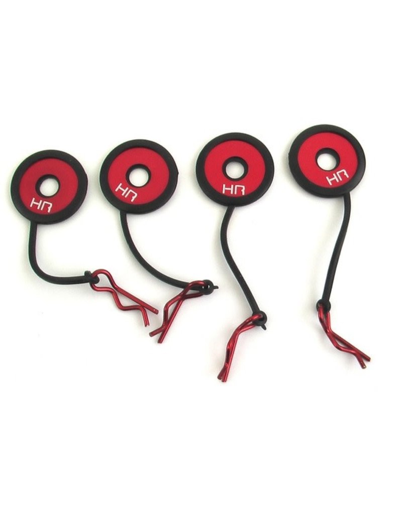 HOT RACING HRABWP133B02 BODY CLIPS W/ RETAINER (4)