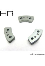 HOT RACING HRATRX15HS ALUMINUM HARD CLUTCH PADS FOR TRAXXAS