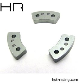 HOT RACING HRATRX15HS ALUMINUM HARD CLUTCH PADS FOR TRAXXAS