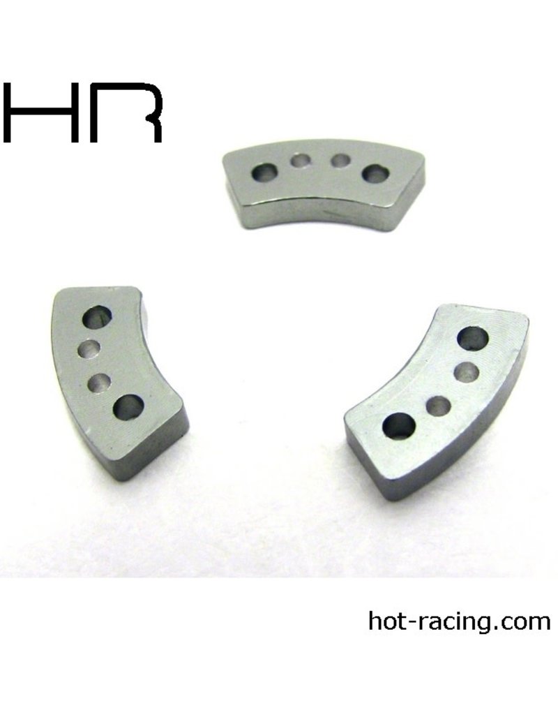 HOT RACING HRATRX15HS ALUMINUM HARD CLUTCH PADS FOR TRAXXAS