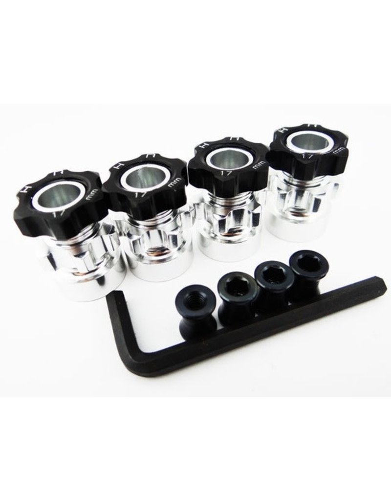 thumbnail image 2 of Hot Racing 17mm Hex Hubs For Slash 4x4 - 10mm Offset Wheel Adapters 2 of 14