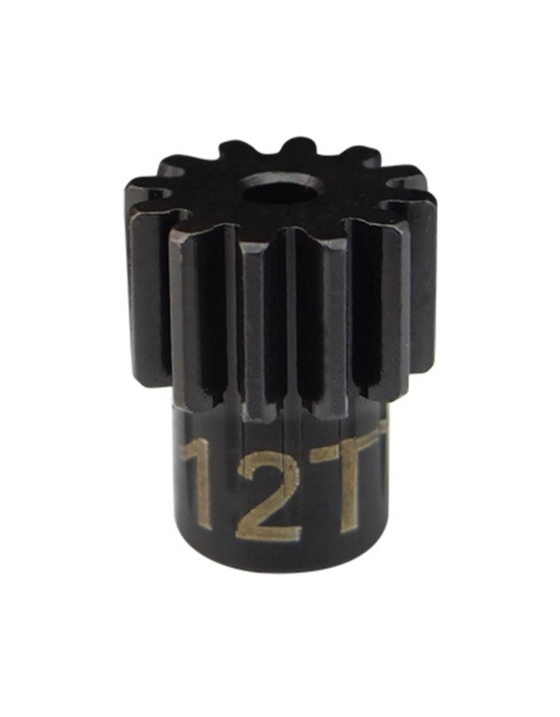 HOT RACING HRASDMD12M06 0.6 MOD PINION GEAR 12T (2MM BORE): STEEL