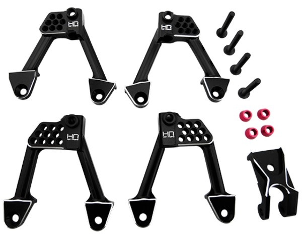 HRASCXT28301 ALUMINUM FRONT & REAR ADJUSTABLE SHOCK TOWERS FOR AXIAL SCX10 II