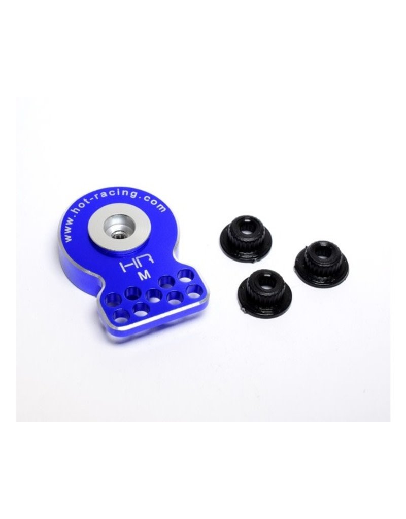 HOT RACING HRASHS88M MEDIUM DUTY ALUMINUM UNIVERSAL SERVO SAVER: BLUE