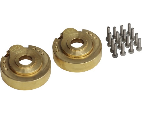 HRATRXF21HE 72G MODULAR BRASS KNUCKLE PORTAL COVER FOR TRAXXAS TRX-4