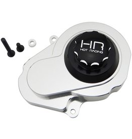HOT RACING HRATE3201 ALUMINUM GEAR BOX COVER FOR TRAXXAS 2WD