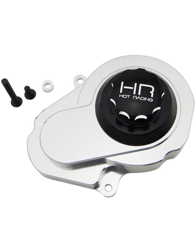 HOT RACING HRATE3201 ALUMINUM GEAR BOX COVER FOR TRAXXAS 2WD