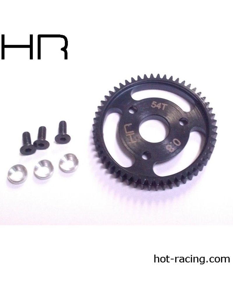 HOT RACING HRASJT254 STEEL 32P SPUR GEAR 54T FOR TRAXXAS