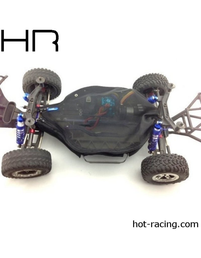 HOT RACING HRASLF16C06 CHASSIS DIRT GUARD FOR TRAXXAS SLASH 4X4 (NON-LCG)