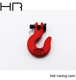 HOT RACING HRACC80902 1/10 SCALE WINCH HOOK: RED