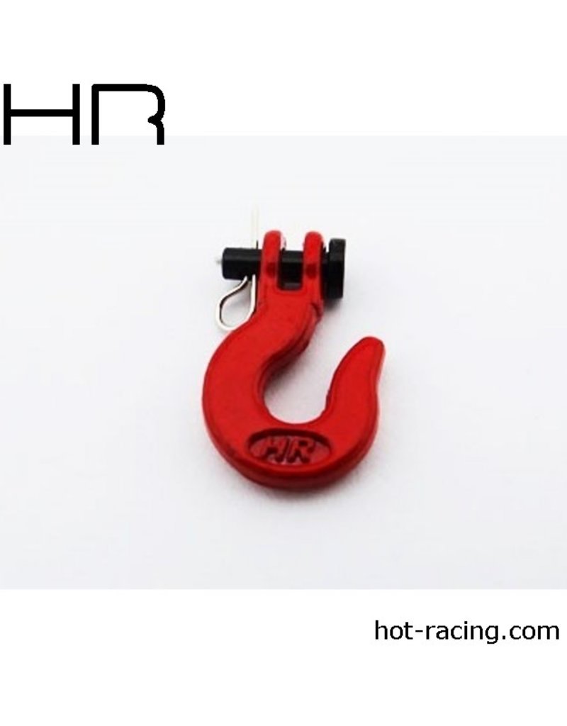 HOT RACING HRACC80902 1/10 SCALE WINCH HOOK: RED