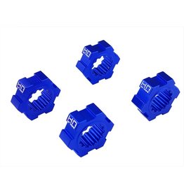 HOT RACING HRAXMX1006 ALUMINUM 24MM HEX HUBS FOR TRAXXAS X-MAXX (4)