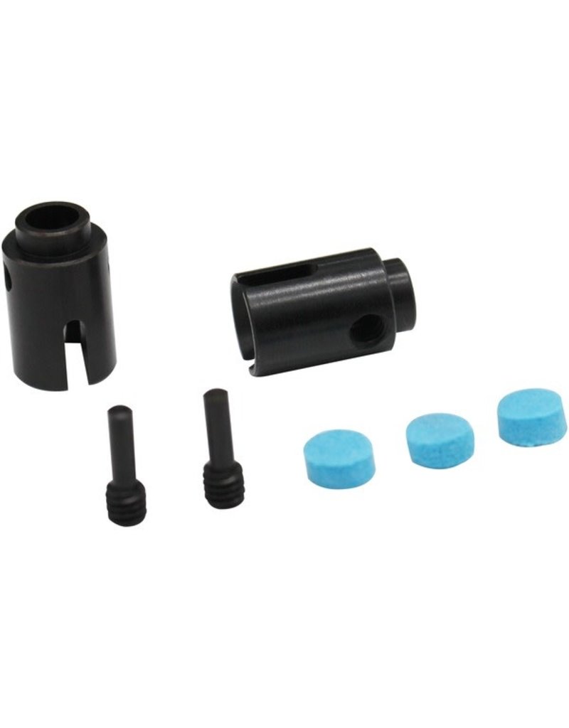HOT RACING HRASTRF41 HARDENED OUTDRIVE CUPS FOR TRAXXAS 4-TEC 2.0, 3.0 (2)