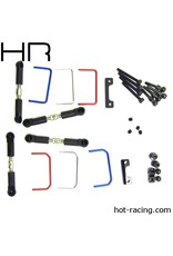 HOT RACING HRAVXS311X01 FULL FRONT & REAR SWAY BAR KIT FOR TRAXXAS 1/16