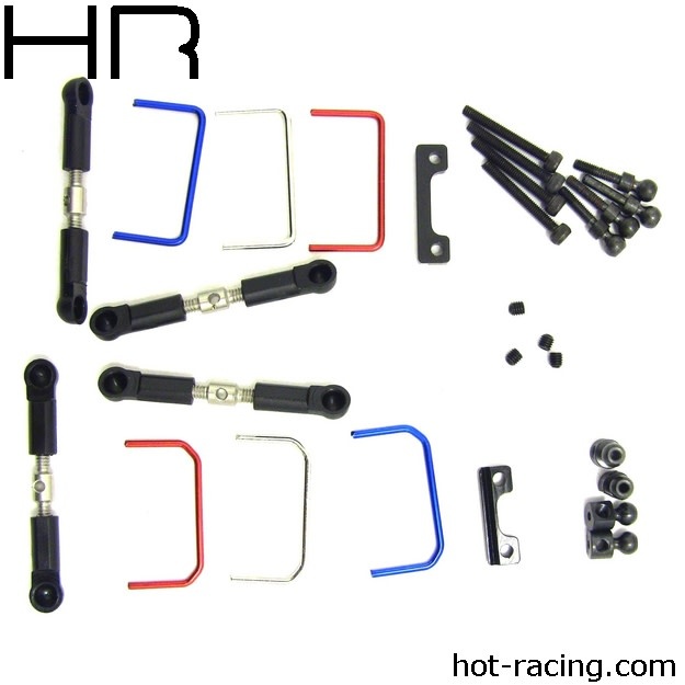 HRAVXS311X01 FULL FRONT & REAR SWAY BAR KIT FOR TRAXXAS 1/16