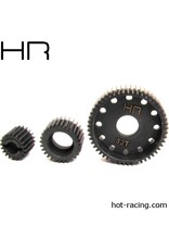 HOT RACING HRASSCP1000T AX10 HARDENED STEEL GEAR SET FOR AXIAL WRAITH, SCX10