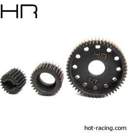HOT RACING HRASSCP1000T AX10 HARDENED STEEL GEAR SET FOR AXIAL WRAITH, SCX10