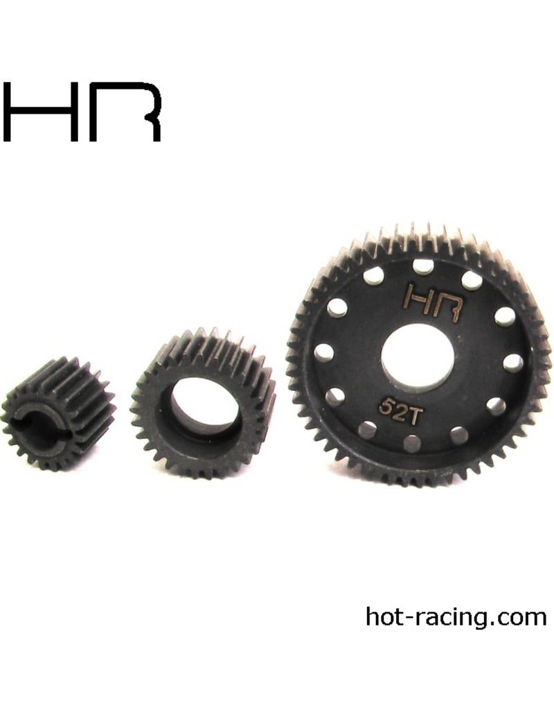 HOT RACING HRASSCP1000T AX10 HARDENED STEEL GEAR SET FOR AXIAL WRAITH, SCX10