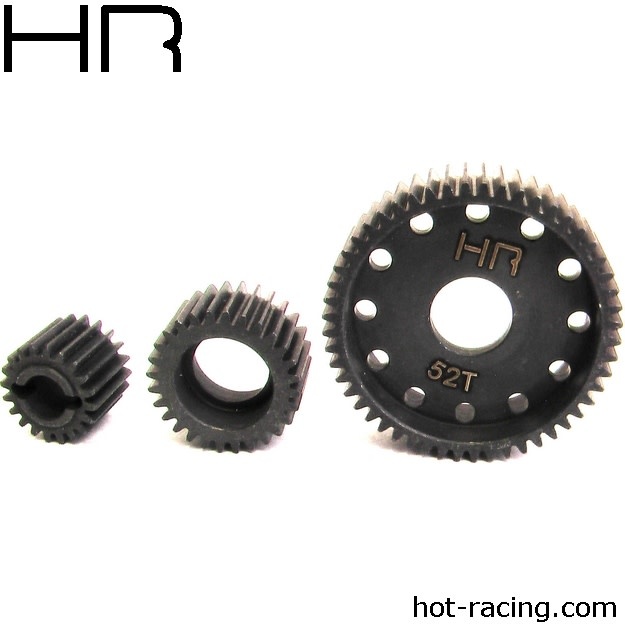 HRASSCP1000T AX10 HARDENED STEEL GEAR SET FOR AXIAL WRAITH, SCX10