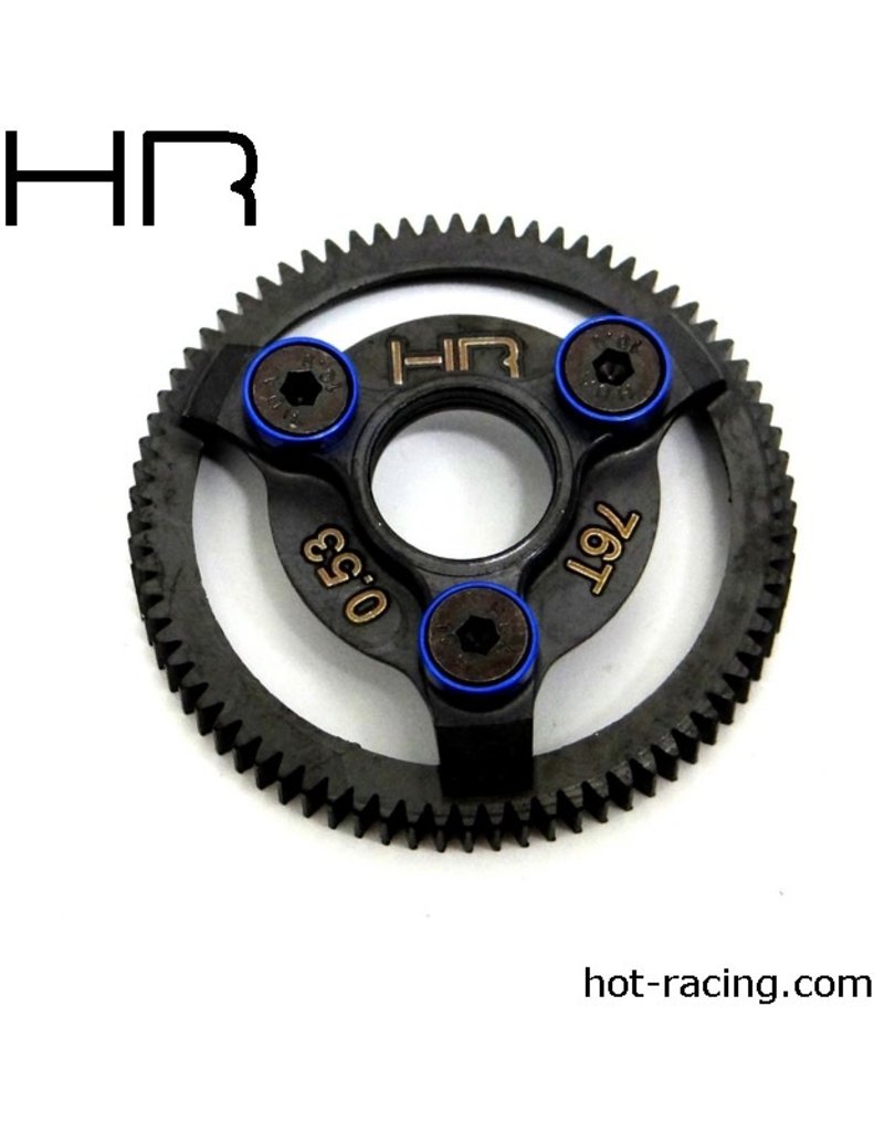 HOT RACING HRASTE876 48P 76T HARDENED STEEL SPUR GEAR FOR TRAXXAS 2WD