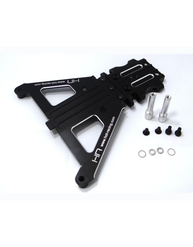 HOT RACING HRALCF0801 ALUMINUM FRONT BULKHEAD FOR TRAXXAS SLASH 4X4 LCG