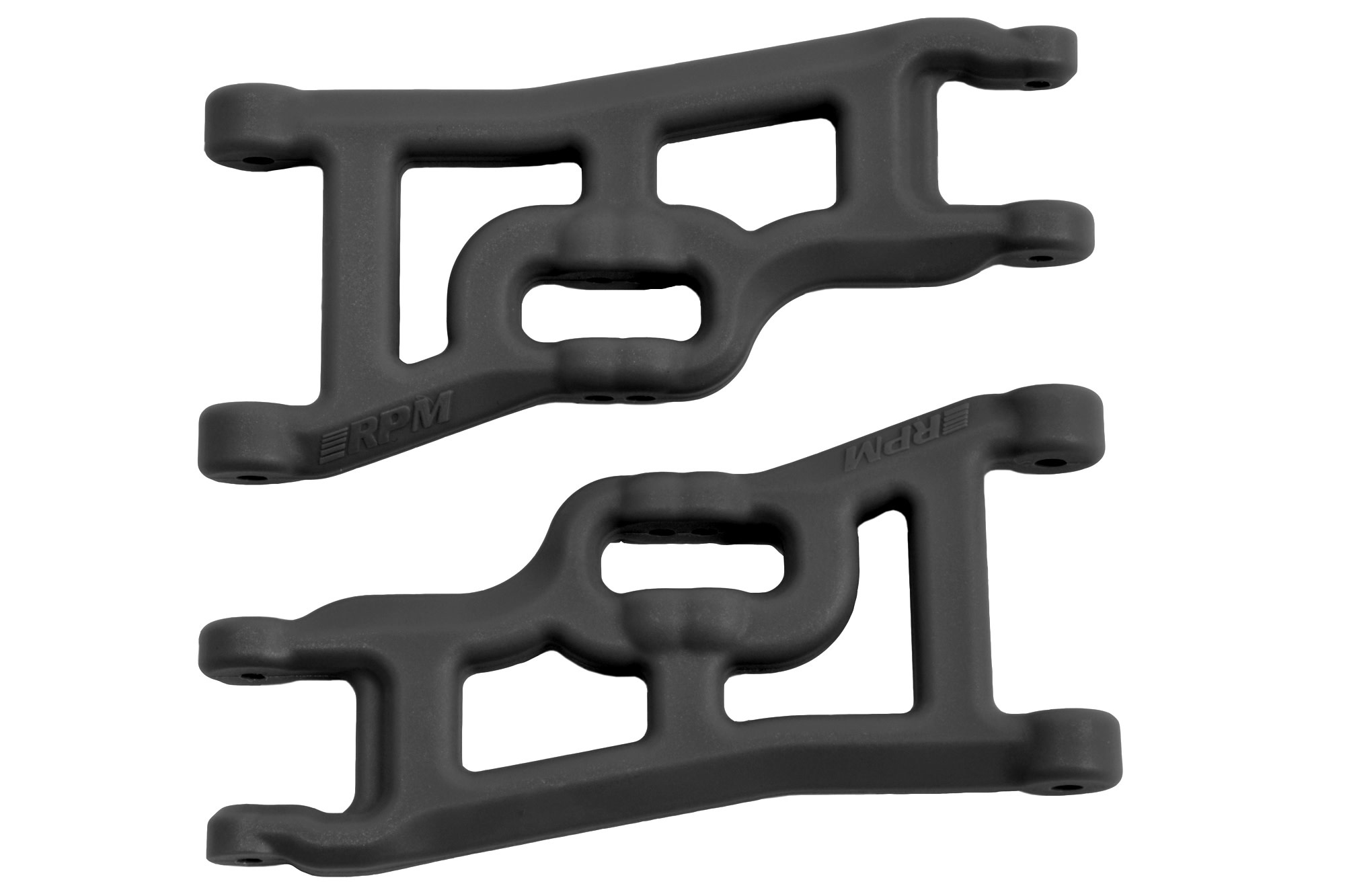 RPM70552 OFFSET FRONT A-ARM FOR SLASH, NITRO SLASH: BLACK
